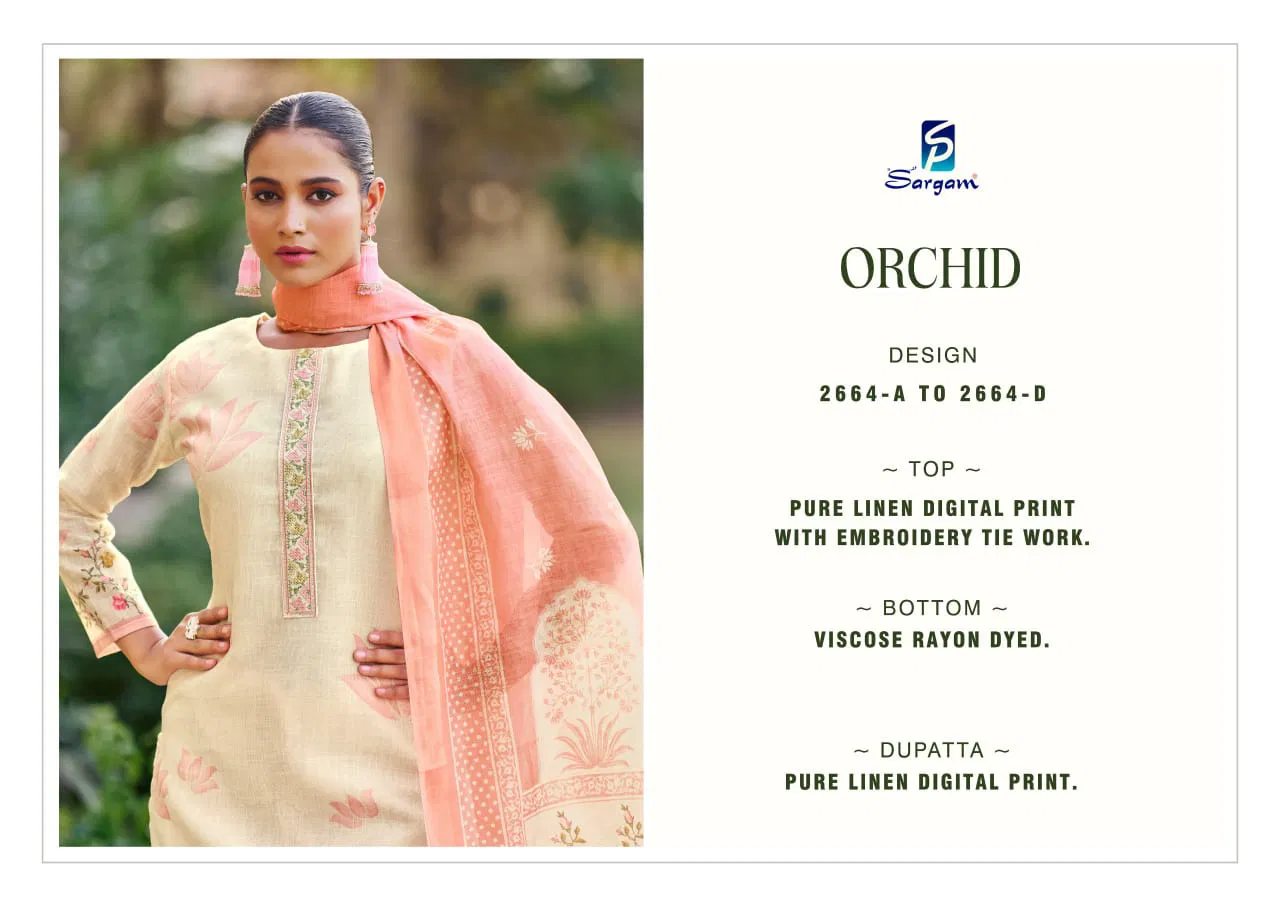 Orchid by Sargam Lilen Printed Designer Salwar Suit Wholesale Market In Surat